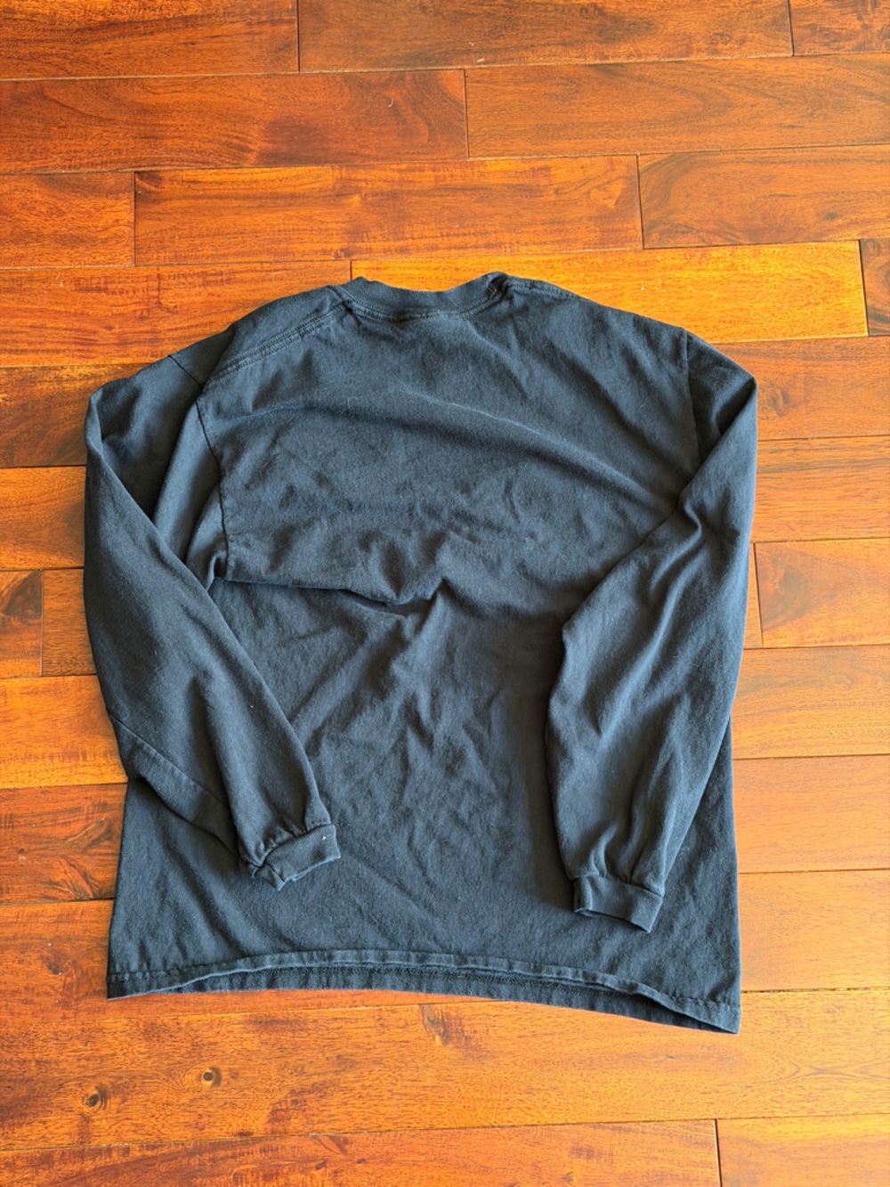 Georgia Arch Logo Long Sleeve Crewneck - Navy with Red/White - Picture 6 of 6